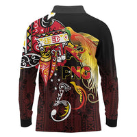 Papua New Guinea 2025 Long Sleeve Polo Shirt 50th Independence Day Anniversary