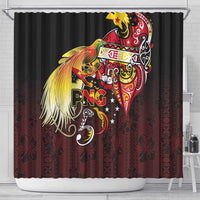 Papua New Guinea 2025 Shower Curtain 50th Independence Day Anniversary LT03 - Polynesian Pride