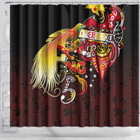 Papua New Guinea 2025 Shower Curtain 50th Independence Day Anniversary LT03 - Polynesian Pride