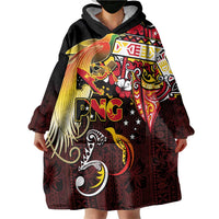 Papua New Guinea 2025 Wearable Blanket Hoodie 50th Independence Day Anniversary LT03 - Polynesian Pride