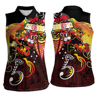 Papua New Guinea 2025 Women Sleeveless Polo Shirt 50th Independence Day Anniversary