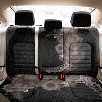 Hawaiian Tropical Plants and Chameleon Back Car Seat Cover Polynesian Art Grayscale - Polynesian Pride