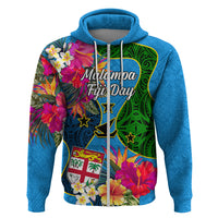 Malampa Fiji Day Hoodie Tropical Plants Mix Polynesian and Tapa Pattern LT03 - Polynesian Pride
