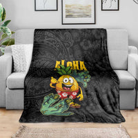Hawaiian Halloween Blanket Aloha Pinapple with Mysterious Hands and Polynesian Tribal Tattoo LT03 - Polynesian Pride