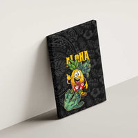 Hawaiian Halloween Canvas Wall Art Aloha Pinapple with Mysterious Hands and Polynesian Tribal Tattoo LT03 - Polynesian Pride