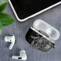 Hawaiian Whales Polynesian Art Motifs AirPods Case Black Color LT03 - Polynesian Pride