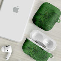 Hawaiian Whales Polynesian Art Motifs AirPods Case Green Color LT03 - Polynesian Pride