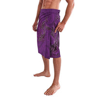 Hawaiian Whales Polynesian Art Motifs Lavalava Purple Color - Polynesian Pride