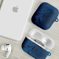 Hawaiian Whales Polynesian Art Motifs AirPods Case Blue Color LT03 - Polynesian Pride