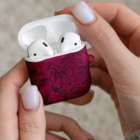 Hawaiian Whales Polynesian Art Motifs AirPods Case Pink Color LT03 - Polynesian Pride