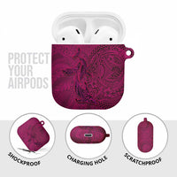 Hawaiian Whales Polynesian Art Motifs AirPods Case Pink Color LT03 - Polynesian Pride