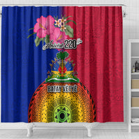 Haiti Battle of Vertieres Shower Curtain The Haitian Revolution 220th Anniversary Polynesian Style LT03 - Polynesian Pride