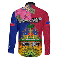 Personalised Haiti Battle of Vertieres Family Matching Off Shoulder Long Sleeve Dress and Hawaiian Shirt The Haitian Revolution 220th Anniversary Polynesian Style LT03 - Polynesian Pride