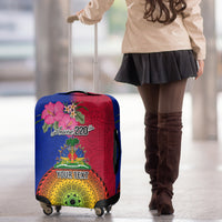 Personalised Haiti Battle of Vertieres Luggage Cover The Haitian Revolution 220th Anniversary Polynesian Style LT03 - Polynesian Pride