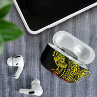 Hawaiian Manta Ray and Hammerhead Shark Tribal Tattoo AirPods Case with Polynesian Tribal Pattern Reggae Style LT03 - Polynesian Pride