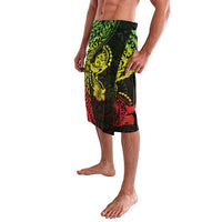 Hawaiian Manta Ray and Hammerhead Shark Tribal Tattoo Lavalava with Polynesian Tribal Pattern Reggae Style LT03 - Polynesian Pride