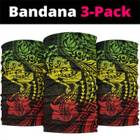 Hawaiian Manta Ray and Hammerhead Shark Tribal Tattoo Neck Gaiter with Polynesian Tribal Pattern Reggae Style LT03 package One Size: 25*50cm Multicolor - Polynesian Pride