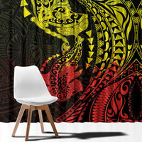 Hawaiian Manta Ray and Hammerhead Shark Tribal Tattoo Window Curtain with Polynesian Tribal Pattern Reggae Style LT03 - Polynesian Pride