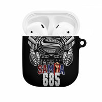 Super Samoa-Six Eight Five to The World AirPods Case Traditional Samoan Tattoo Black Color LT03 Black - Polynesian Pride