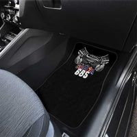 Super Samoa-Six Eight Five to The World Car Mats Traditional Samoan Tattoo Black Color LT03 - Polynesian Pride
