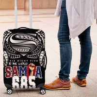 Super Samoa-Six Eight Five to The World Luggage Cover Traditional Samoan Tattoo Black Color LT03 Black - Polynesian Pride