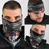 Super Samoa-Six Eight Five to The World Neck Gaiter Traditional Samoan Tattoo Black Color LT03 - Polynesian Pride