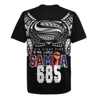 Super Samoa-Six Eight Five to The World Rugby Jersey Traditional Samoan Tattoo Black Color LT03 - Polynesian Pride
