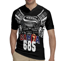 Super Samoa-Six Eight Five to The World Rugby Jersey Traditional Samoan Tattoo Black Color LT03 - Polynesian Pride