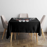 Super Samoa-Six Eight Five to The World Tablecloth Traditional Samoan Tattoo Black Color LT03 - Polynesian Pride
