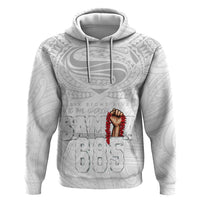 Super Samoa-Six Eight Five to The World Hoodie Traditional Samoan Tattoo All White LT03 Pullover Hoodie White - Polynesian Pride