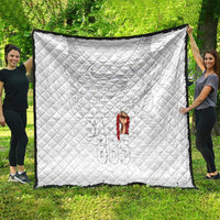 Super Samoa-Six Eight Five to The World Quilt Traditional Samoan Tattoo All White LT03 - Polynesian Pride