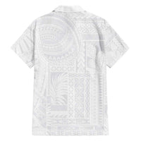Lotu Tamaiti Samoan Art Tattoo Siapo Pattern Family Matching Short Sleeve Bodycon Dress and Hawaiian Shirt