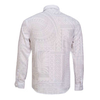 Lotu Tamaiti Samoan Art Tattoo Siapo Pattern Long Sleeve Button Shirt