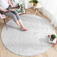 Lotu Tamaiti Samoan Art Tattoo Siapo Pattern Round Carpet