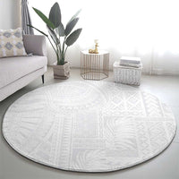 Lotu Tamaiti Samoan Art Tattoo Siapo Pattern Round Carpet