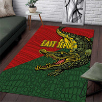 Sepik River Crocodile & Arts Festival Melanesian Pattern Area Rug LT03 Red - Polynesian Pride