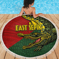 Sepik River Crocodile & Arts Festival Melanesian Pattern Beach Blanket LT03 - Polynesian Pride