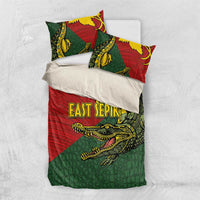 Sepik River Crocodile & Arts Festival Melanesian Pattern Bedding Set LT03 US Twin 172cm x 218cm Red - Polynesian Pride