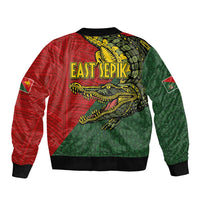 Sepik River Crocodile & Arts Festival Melanesian Pattern Bomber Jacket