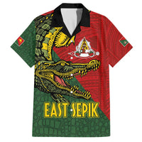 Sepik River Crocodile & Arts Festival Melanesian Pattern Family Matching Puletasi and Hawaiian Shirt
