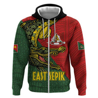 Sepik River Crocodile & Arts Festival Melanesian Pattern Hoodie