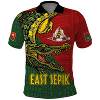 Sepik River Crocodile & Arts Festival Melanesian Pattern Polo Shirt