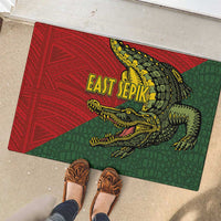 Sepik River Crocodile & Arts Festival Melanesian Pattern Rubber Doormat LT03 - Polynesian Pride