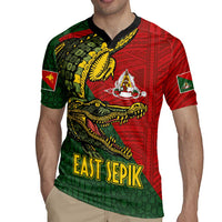 Sepik River Crocodile & Arts Festival Melanesian Pattern Rugby Jersey LT03 - Polynesian Pride