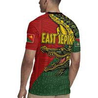 Sepik River Crocodile & Arts Festival Melanesian Pattern Rugby Jersey LT03 - Polynesian Pride