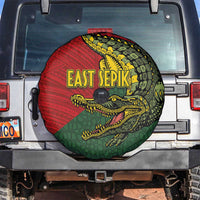 Sepik River Crocodile & Arts Festival Melanesian Pattern Spare Tire Cover LT03 Red - Polynesian Pride