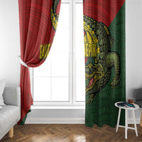 Sepik River Crocodile & Arts Festival Melanesian Pattern Window Curtain LT03 - Polynesian Pride