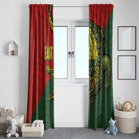 Sepik River Crocodile & Arts Festival Melanesian Pattern Window Curtain LT03 - Polynesian Pride
