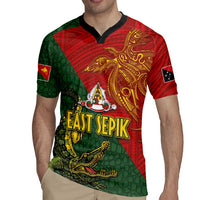 Sepik River Crocodile & Arts Festival Rugby Jersey Bird-of-paradise Melanesian Tattoo