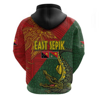 Sepik River Crocodile & Arts Festival Zip Hoodie Bird-of-paradise Melanesian Tattoo